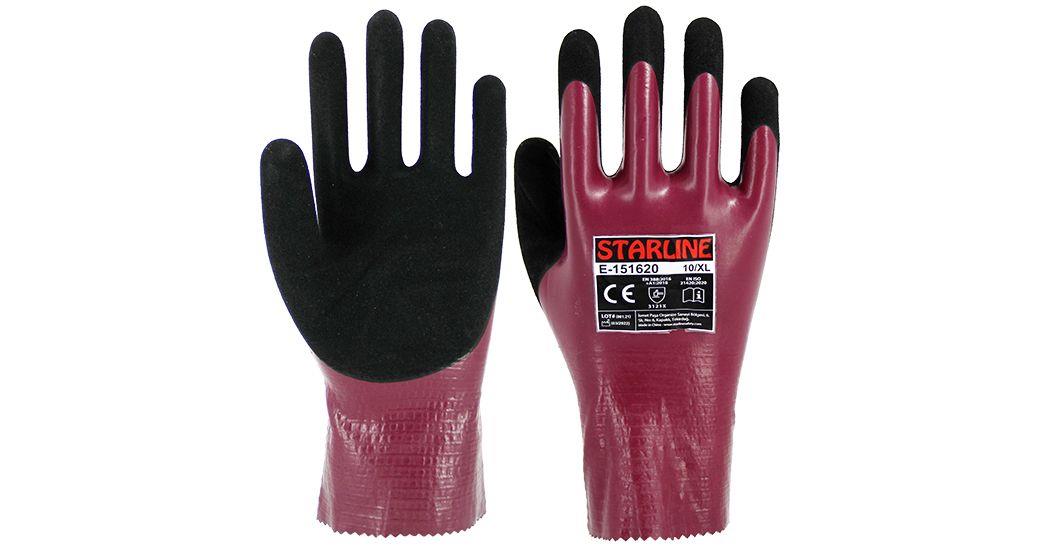 Starline E-151620 Nitril + Köpük Yağa Karşı İş Eldiveni