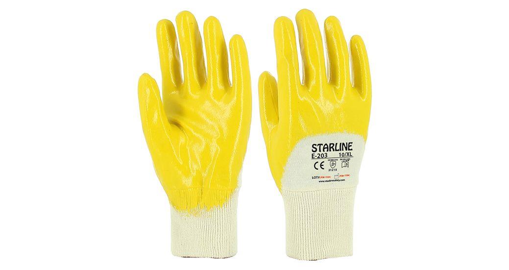Starline E-203 Sarı Nitril İş Eldiven