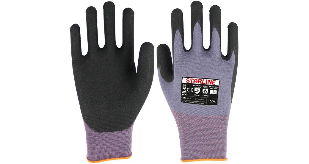 Starline STL-1201 Mikro Köpük Nitril Kaplı İş Eldiveni