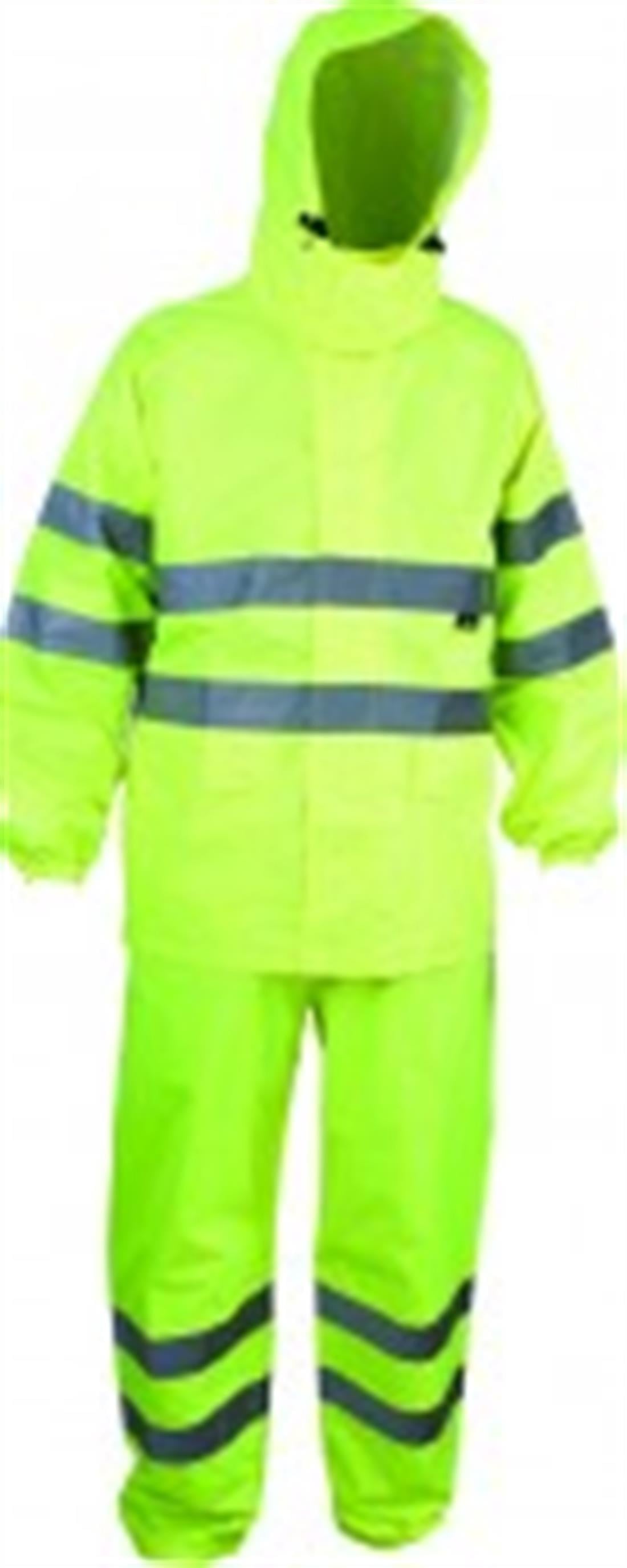 Vizwell VWJK67-68 150d Takım Reflektörlü Yağmurluk Neon Sarı