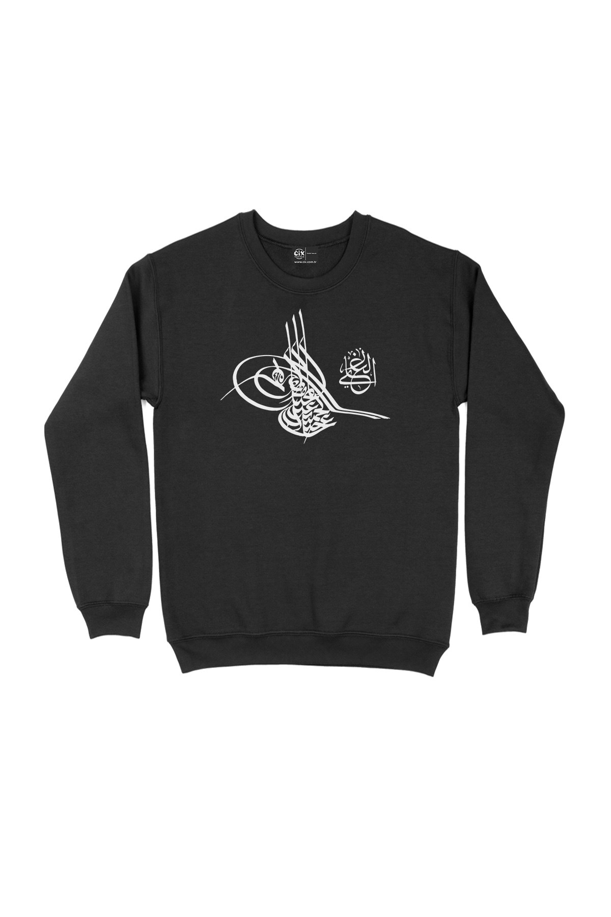 Abdulhamit Han Tuğralı Siyah Sweatshirt