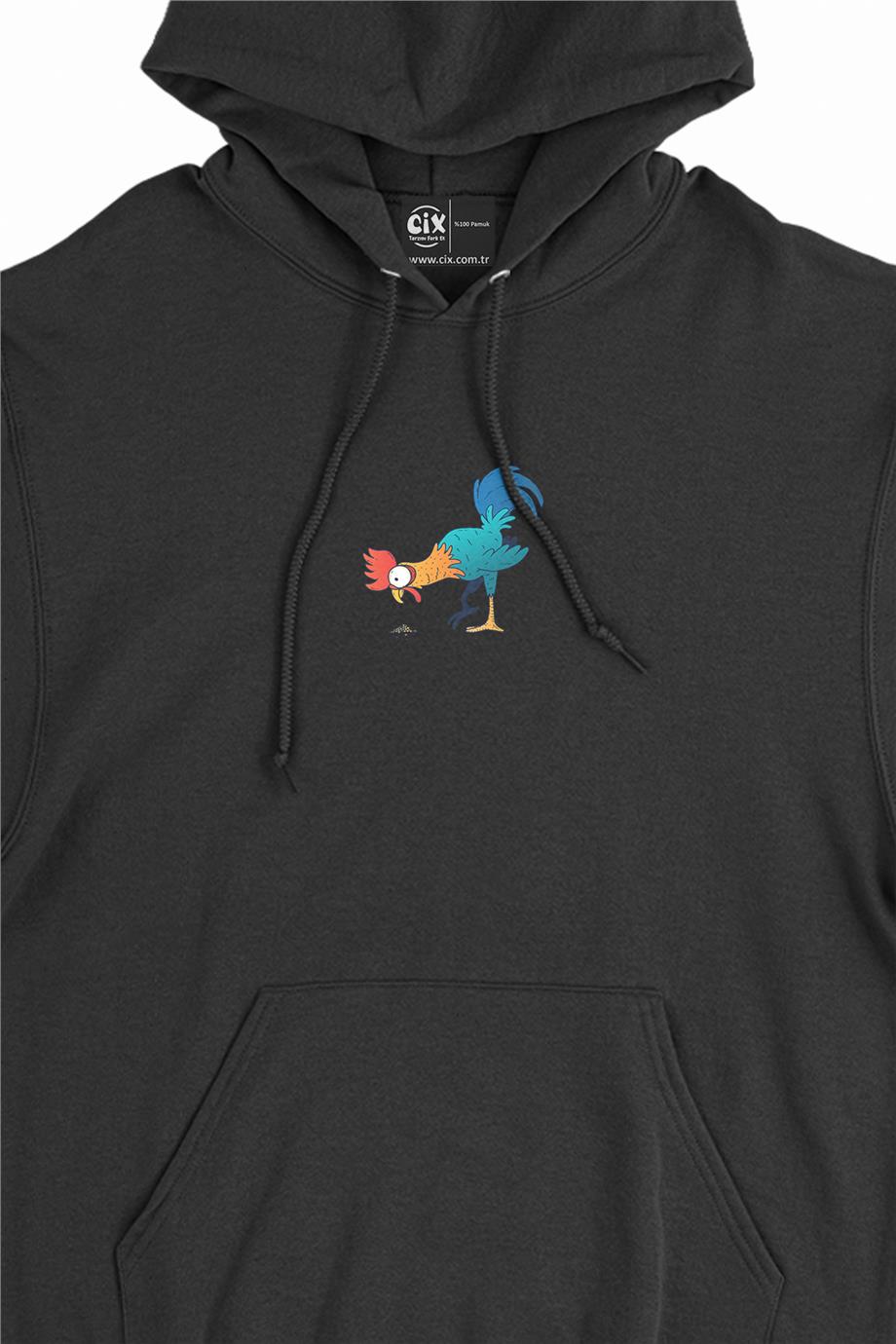 Aç Tavuk Minimal Kapşonlu Sweatshirt Hoodie