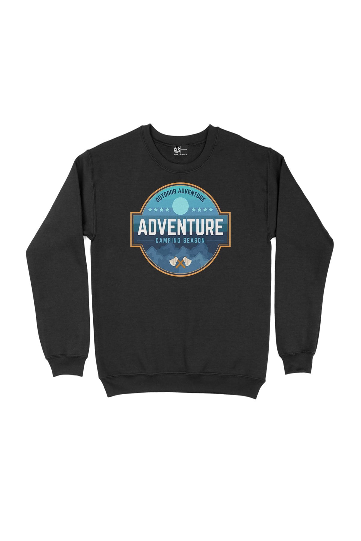 Adventure Camp Siyah Sweatshirt
