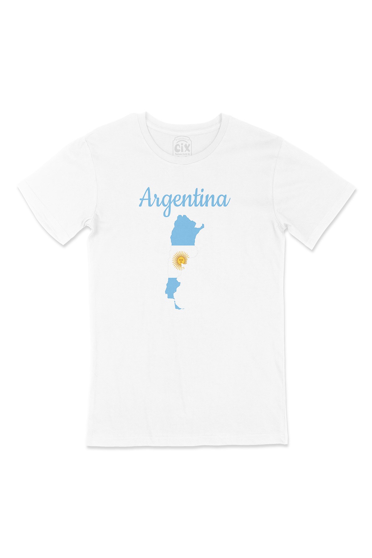 Arjantin Haritalı ve Bayraklı Tişört