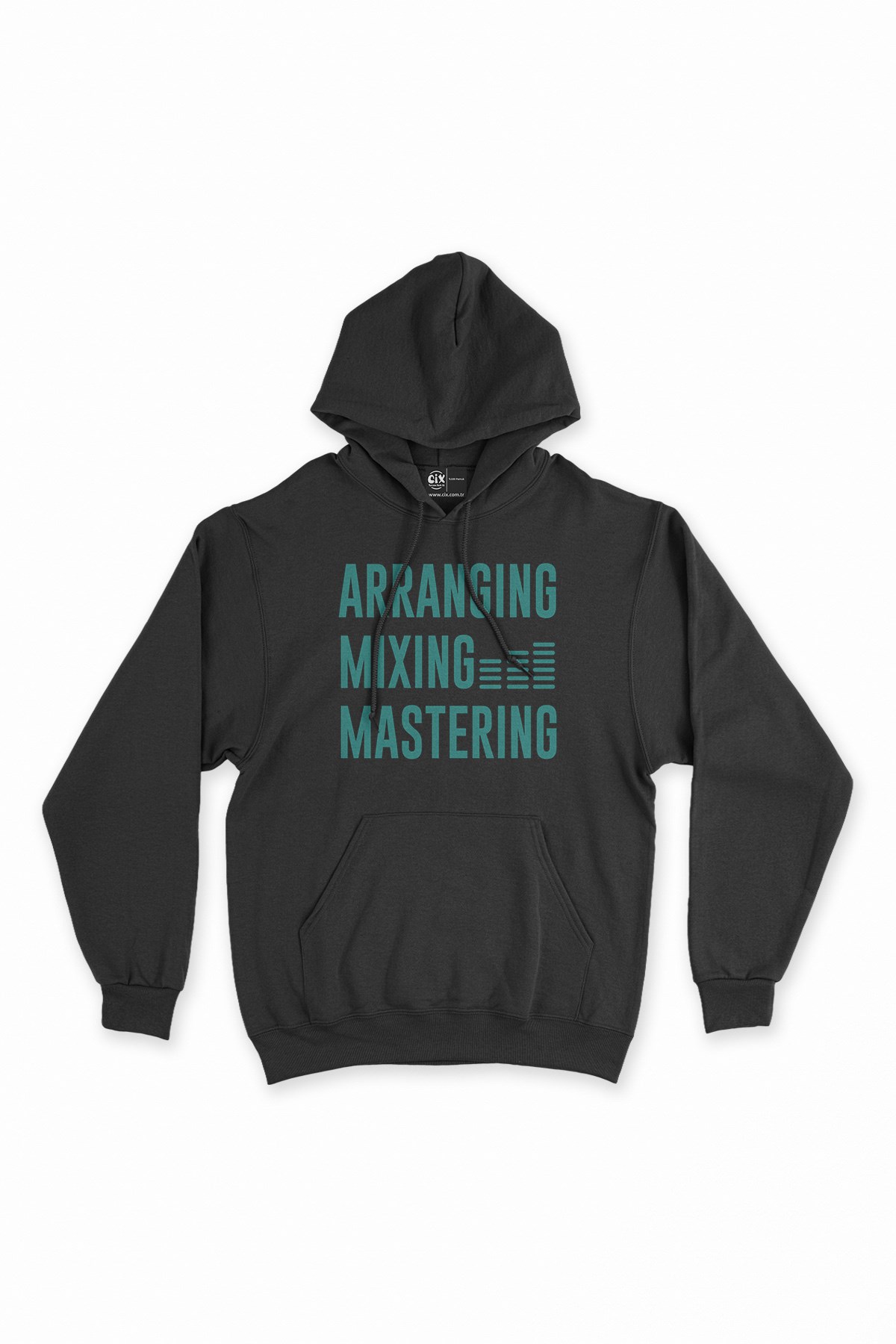 Arranging Mixing Masters Siyah Kapşonlu Sweatshirt Hoodie