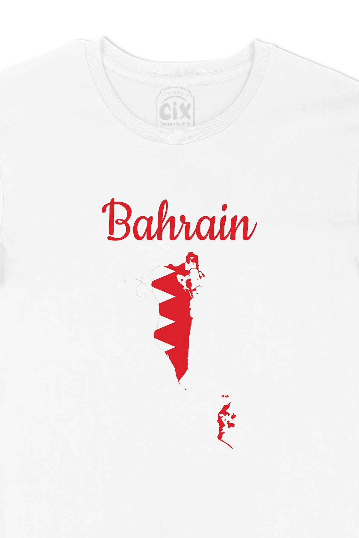 Bahreyn Haritalı ve Bayraklı Tişört