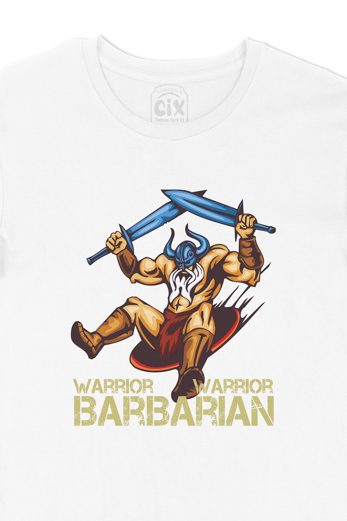 Barbarian Warrior Kılınçlı Tişört