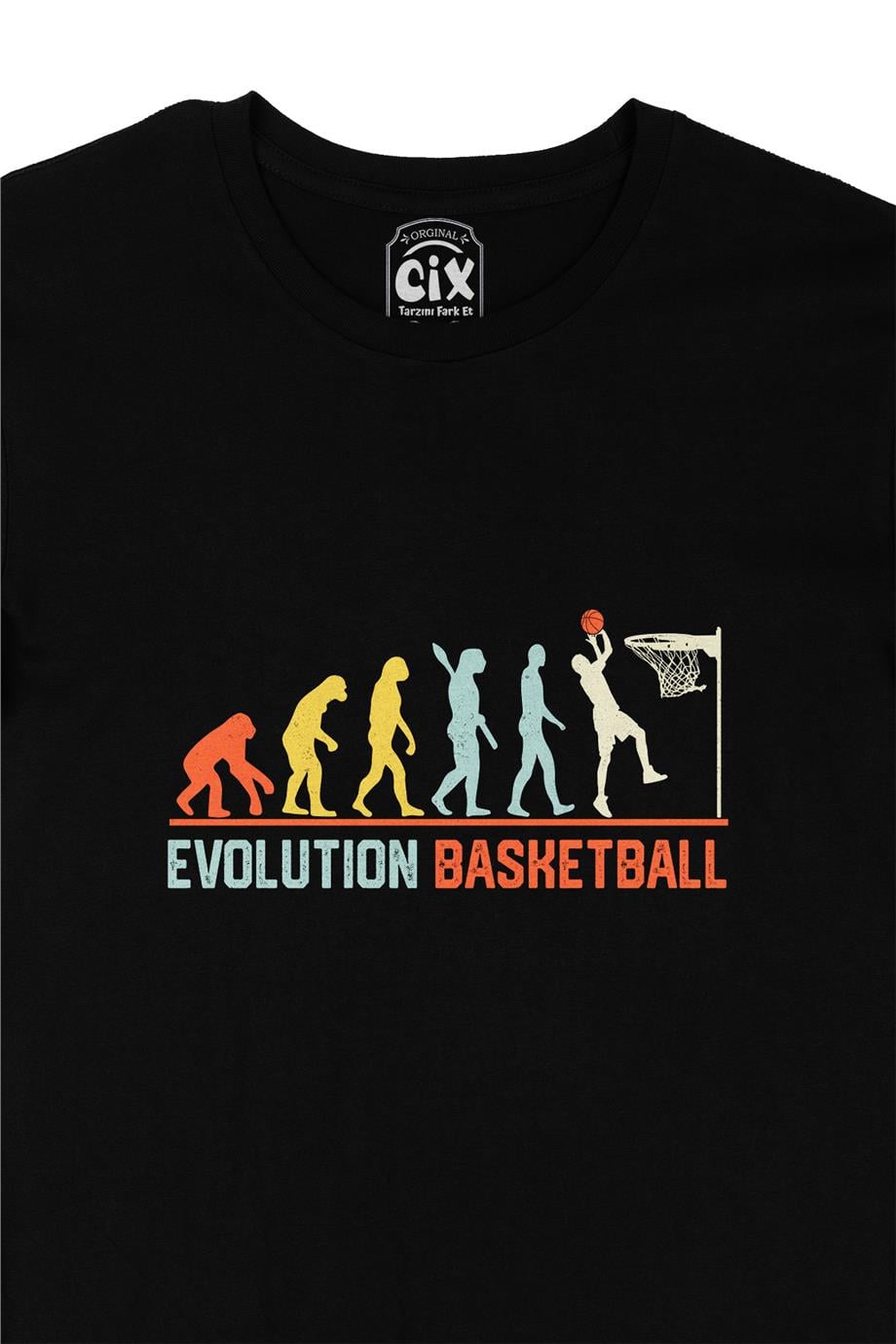 Basketbol Evolution Siyah Tişört
