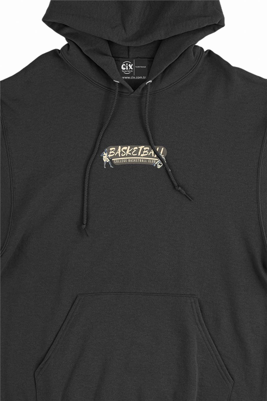 Basketbol Kolej Club Minimal Kapşonlu Sweatshirt Hoodie