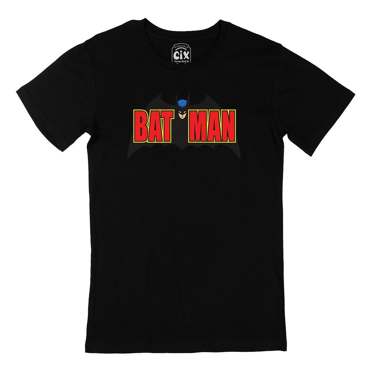 Batman Logolu Siyah Tişört