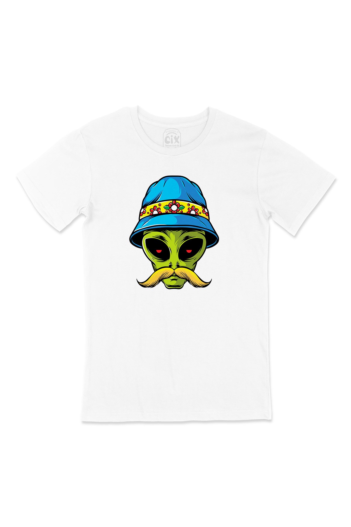Bıyıklı Alien Tişört