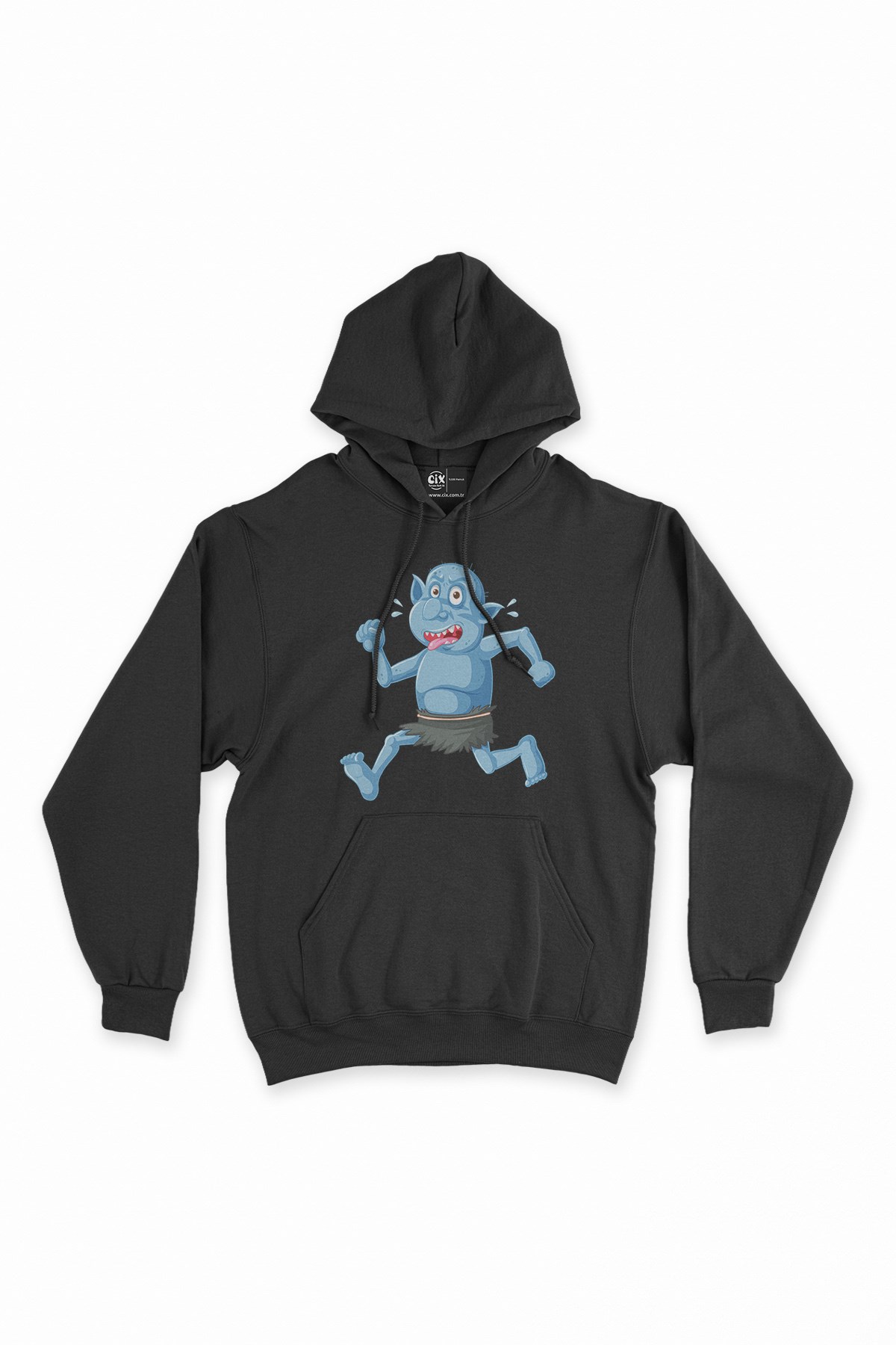 Blue Goblin Siyah Kapşonlu Sweatshirt Hoodie