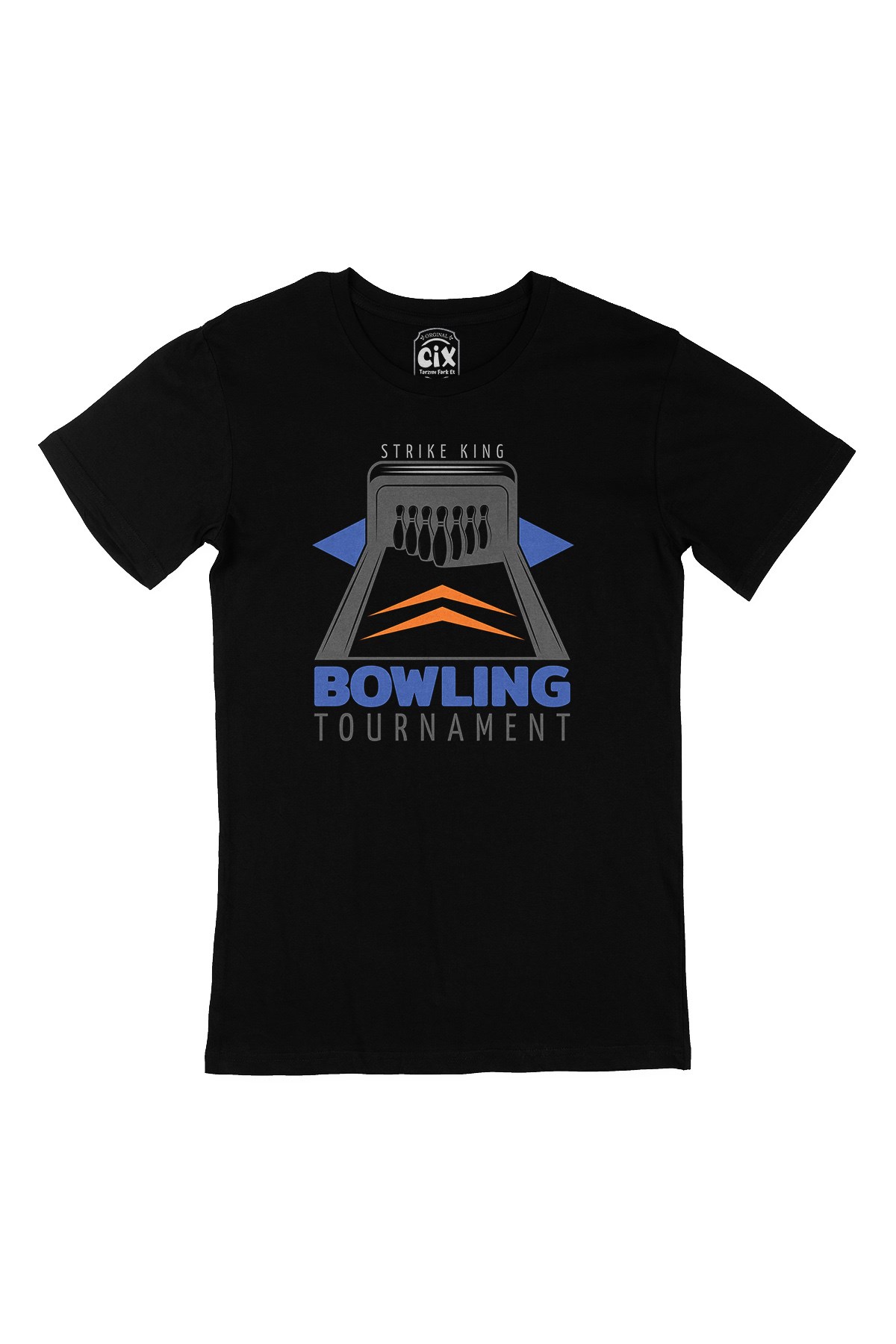 Bowling Turnuvası Siyah Tişört