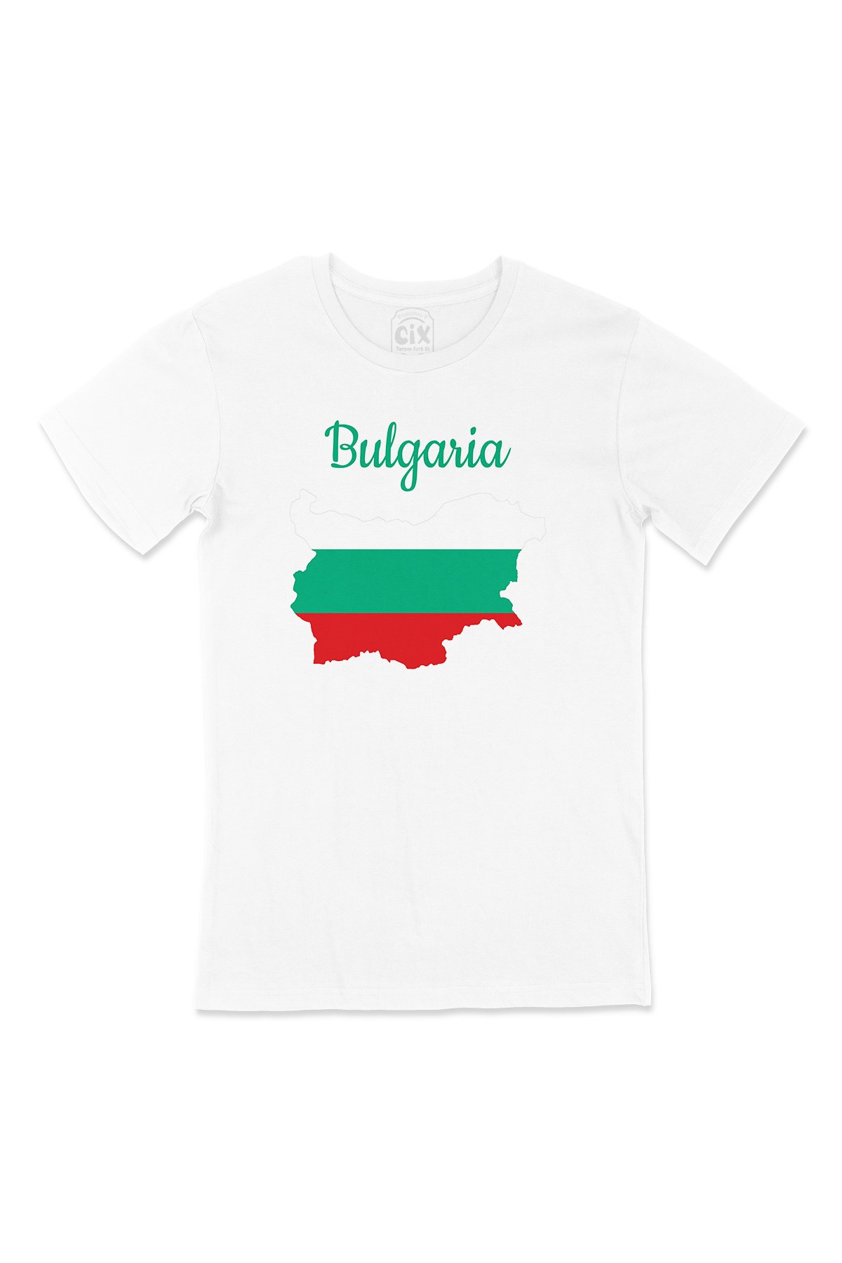 Bulgaristan Haritalı ve Bayraklı Tişört