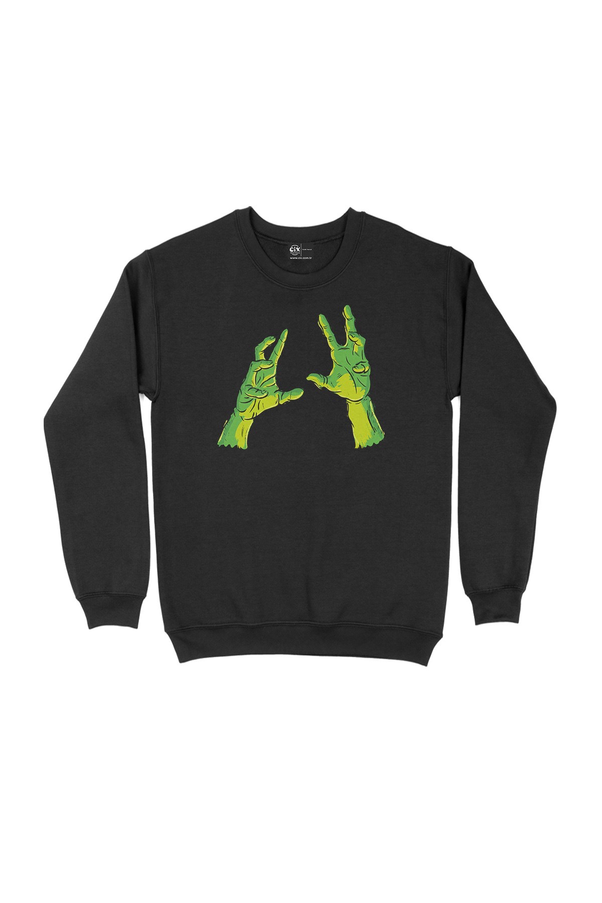 Cadılar Bayramı Siyah Sweatshirt