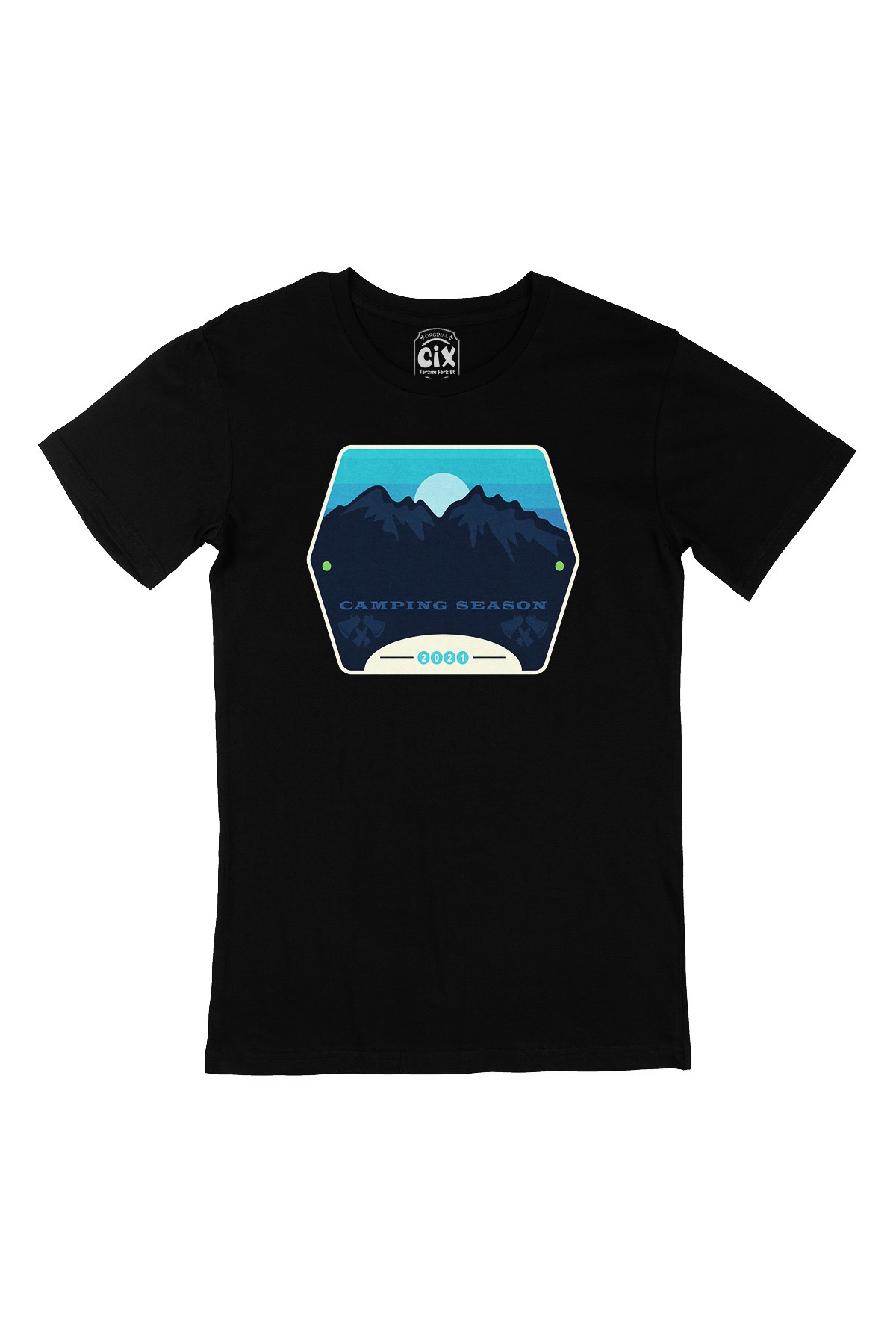 Camping Season 2021 Siyah Tişört