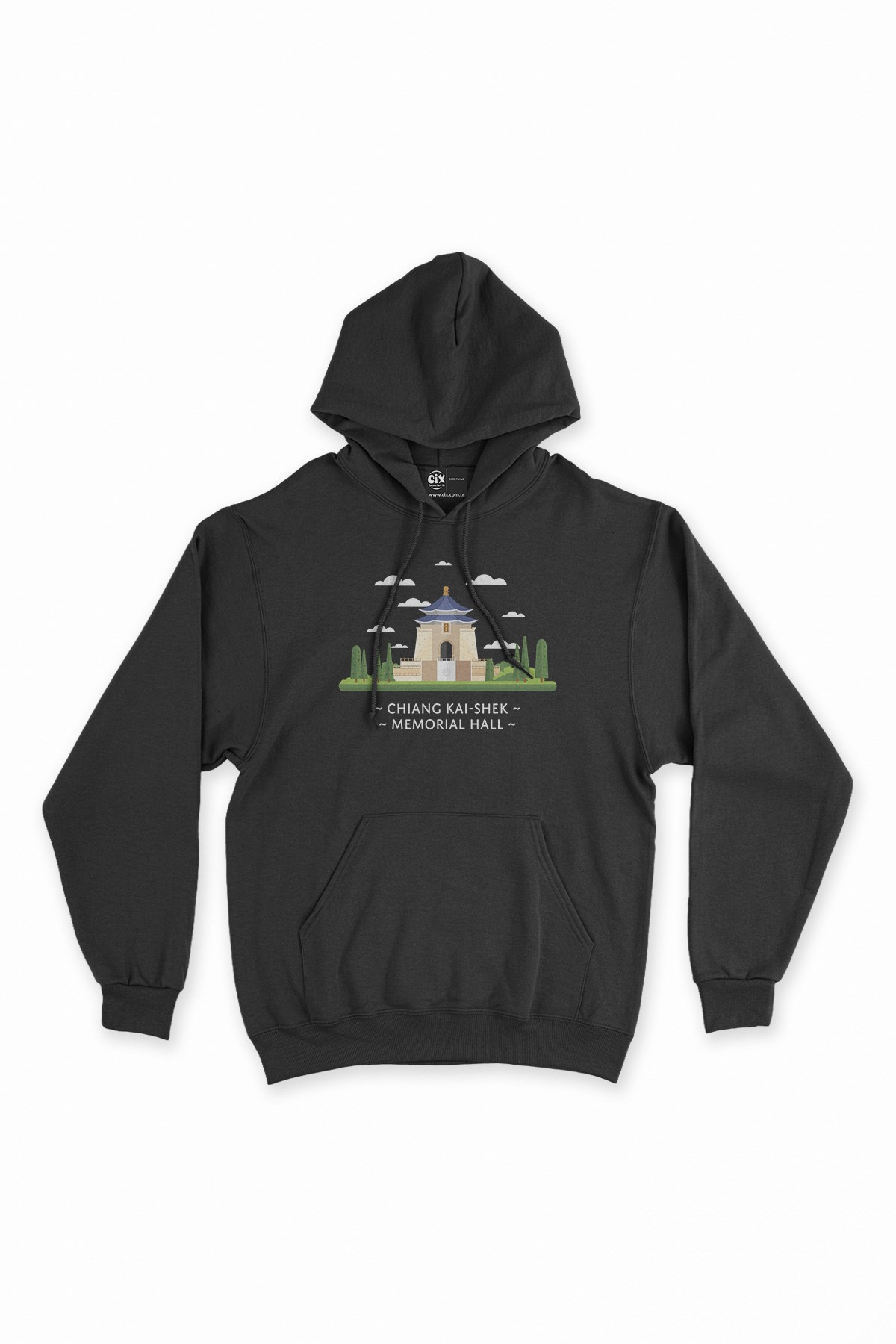Çan Kay Şek Siyah Kapşonlu Sweatshirt Hoodie