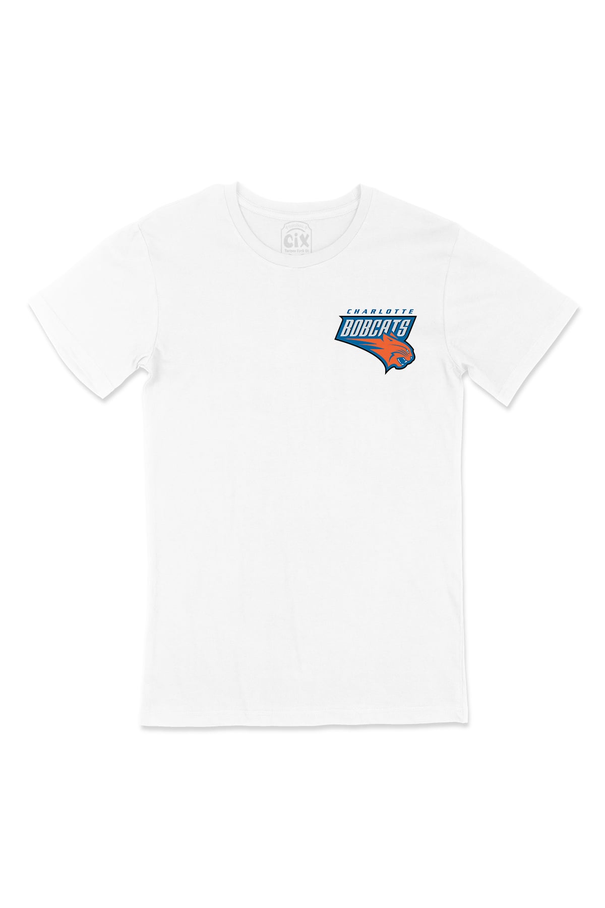 Charlotte Bobcats Cep Logo Tasarımlı Beyaz Tişört