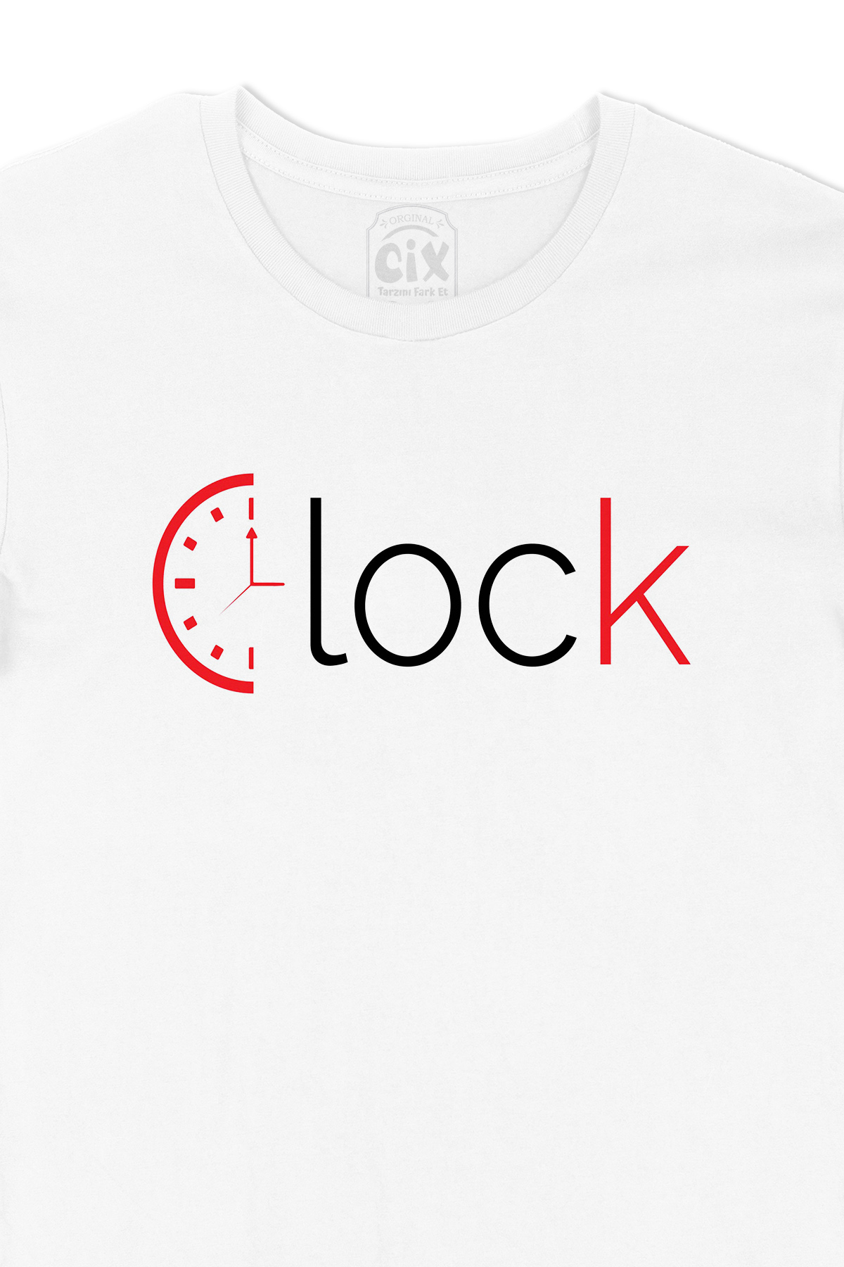 Clock Saat Tasarım Tişört