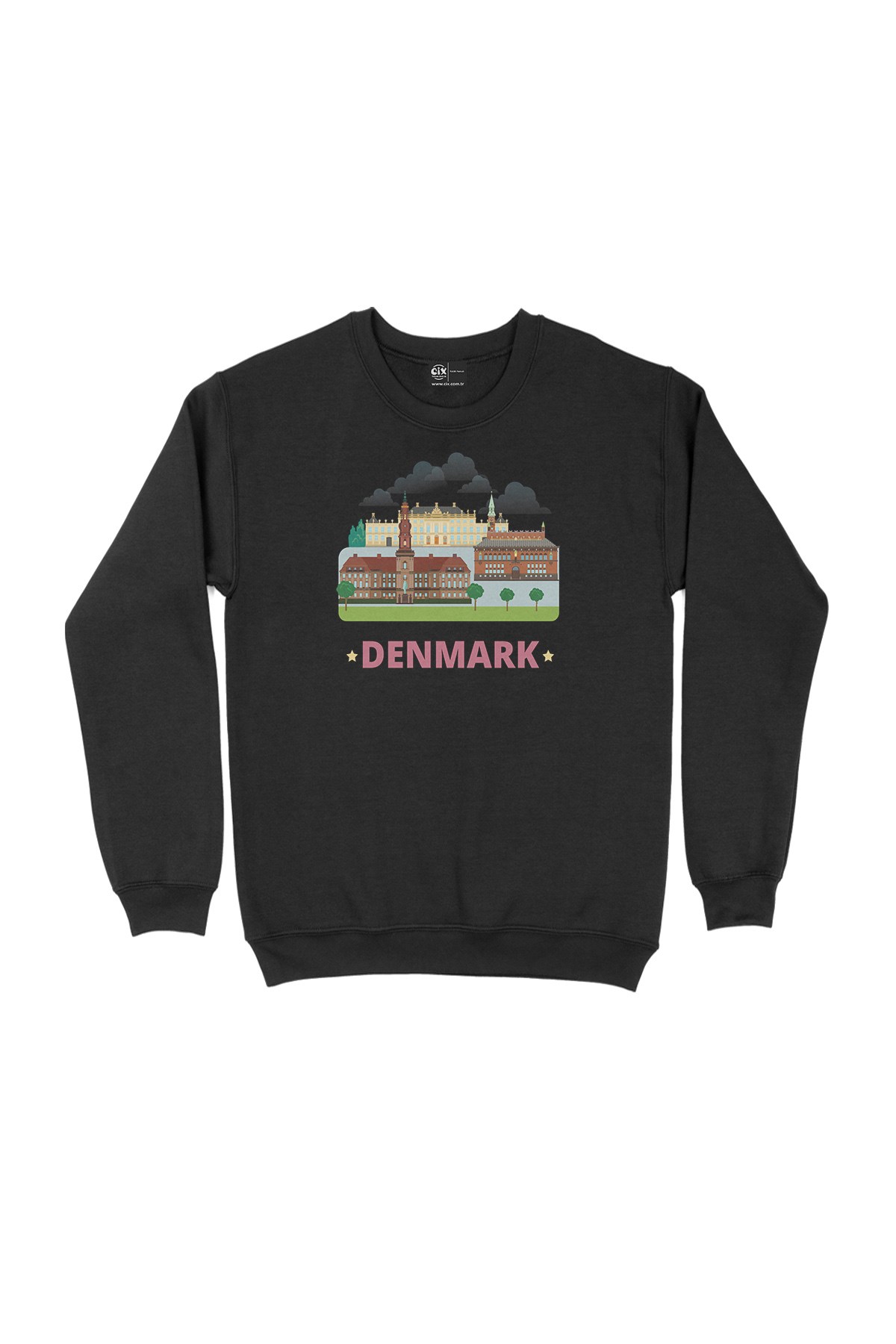 Danimarka Siyah Sweatshirt
