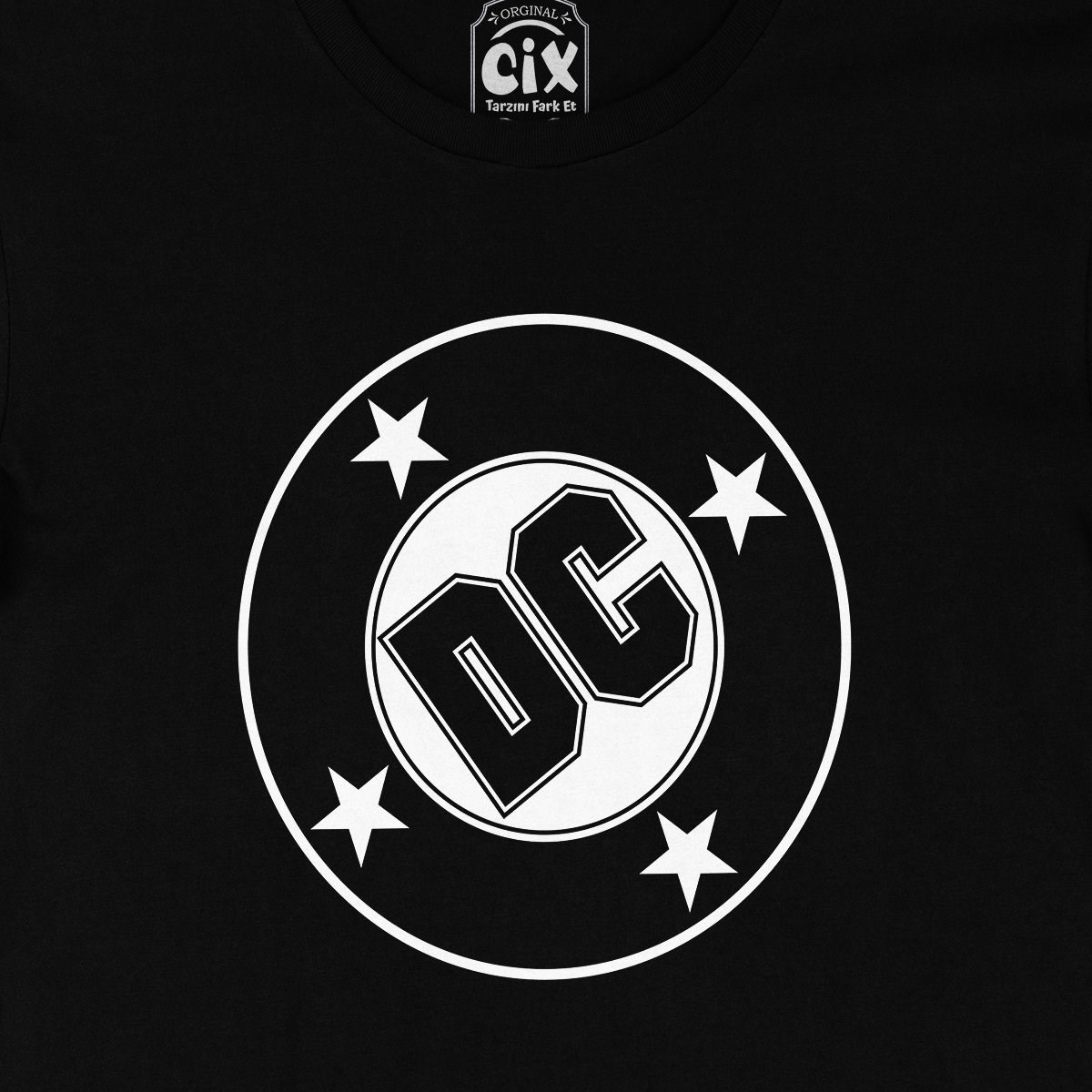 DC Comics Logolu Siyah Tişört