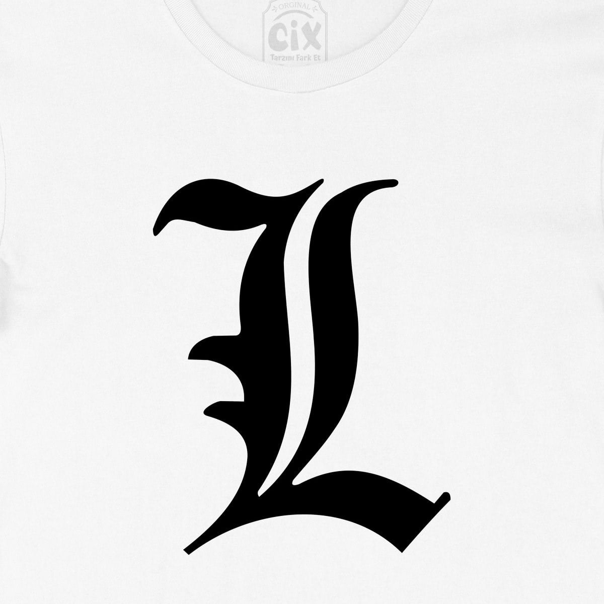 Death Note L Logolu Tişört
