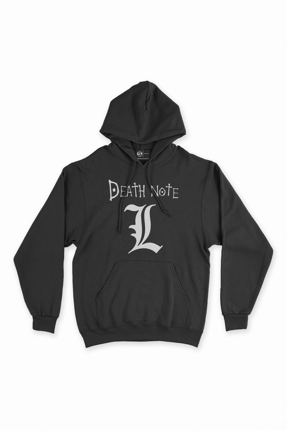 Death Note L Siyah Kapşonlu Sweatshirt Hoodie