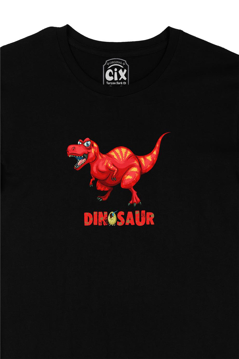 Dinozor Park Siyah Tişört
