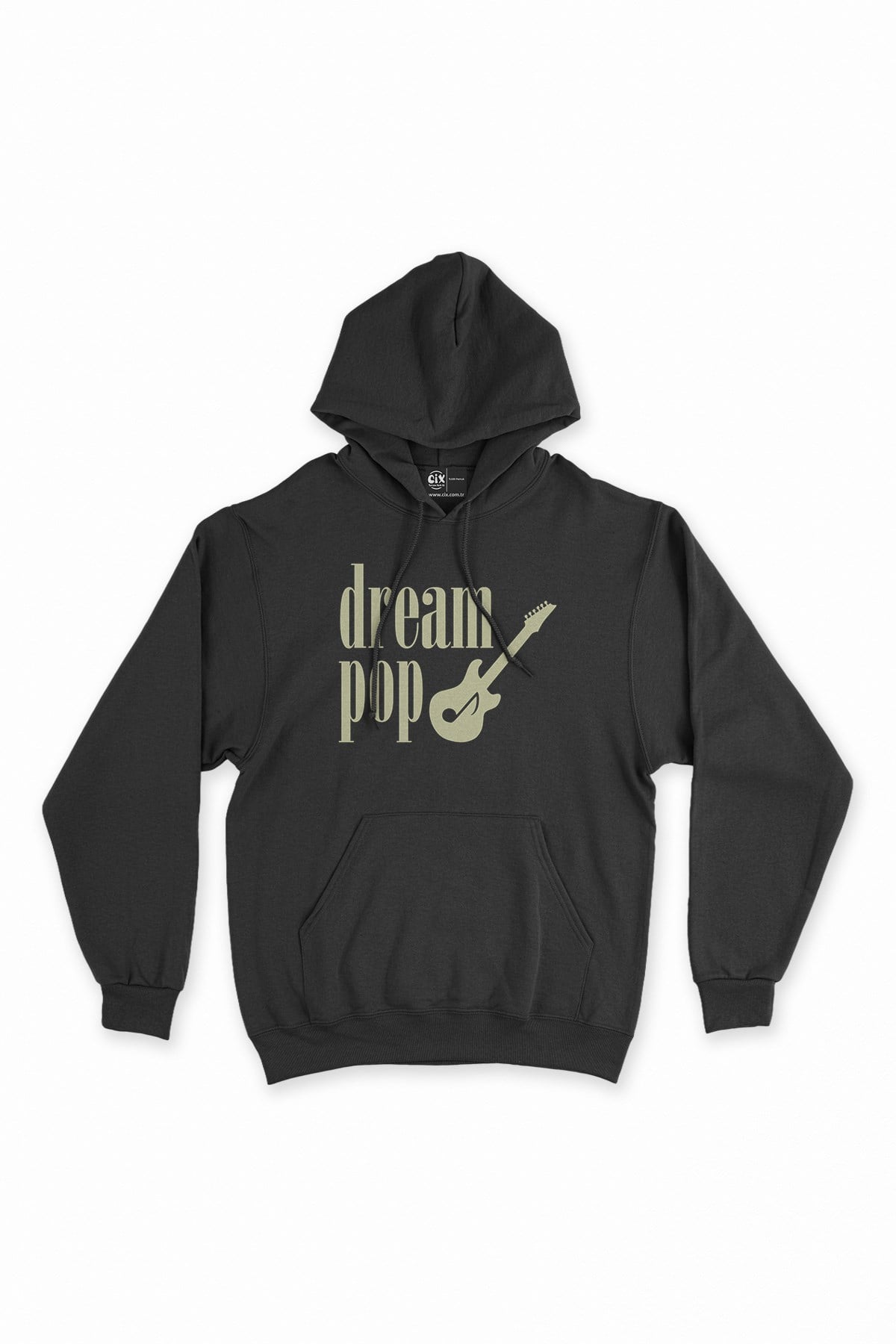 Dream Pop Siyah Kapşonlu Sweatshirt Hoodie