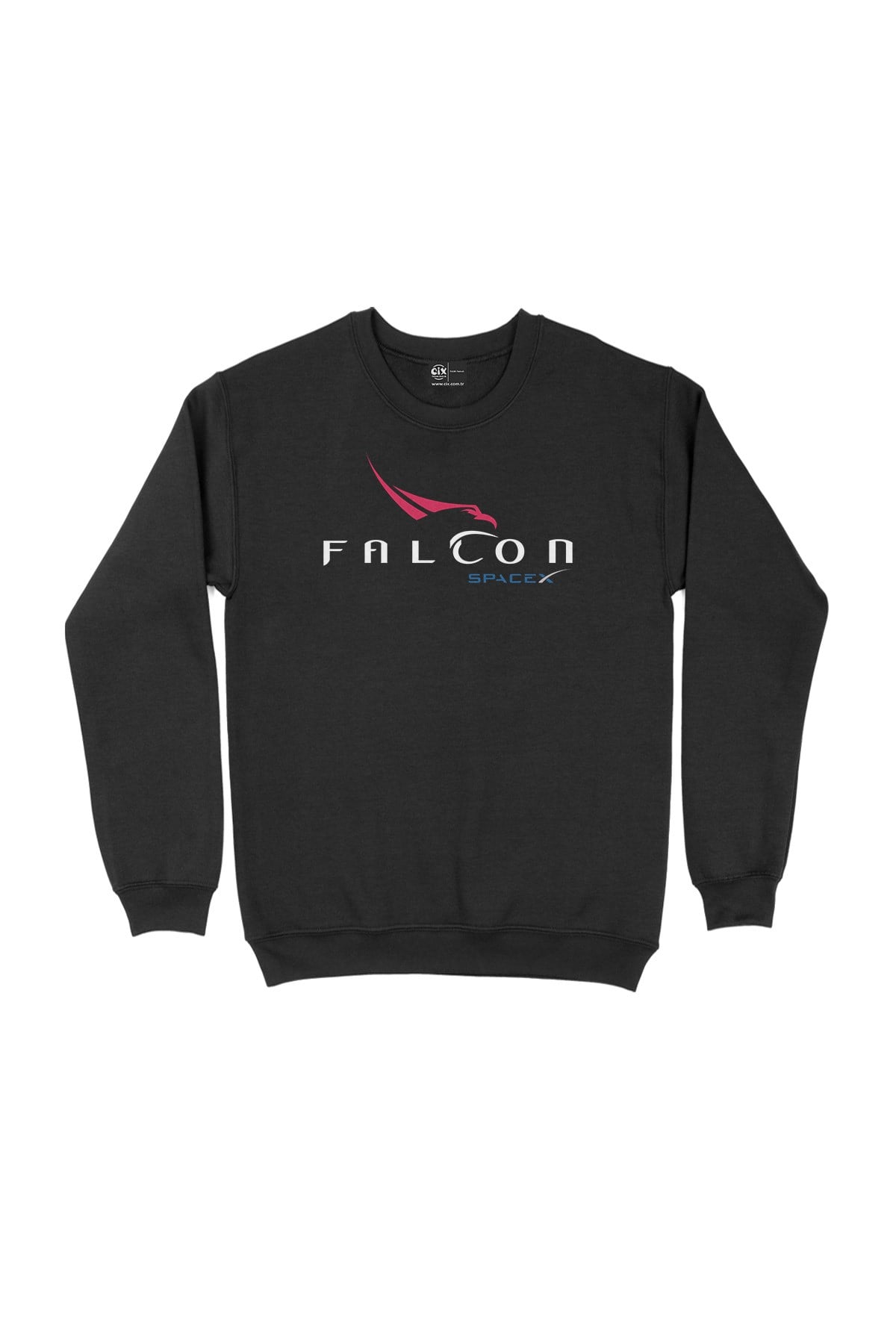 Falcon Spacex Siyah Sweatshirt