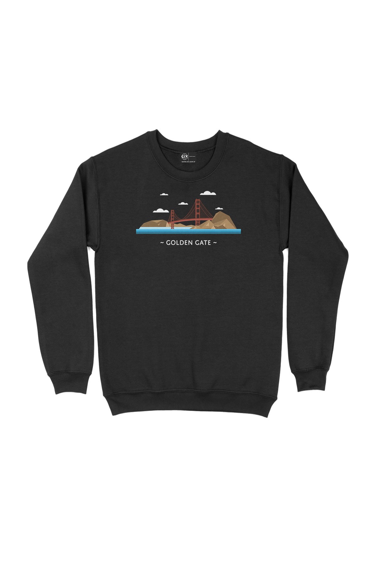 Golden Gate Siyah Sweatshirt
