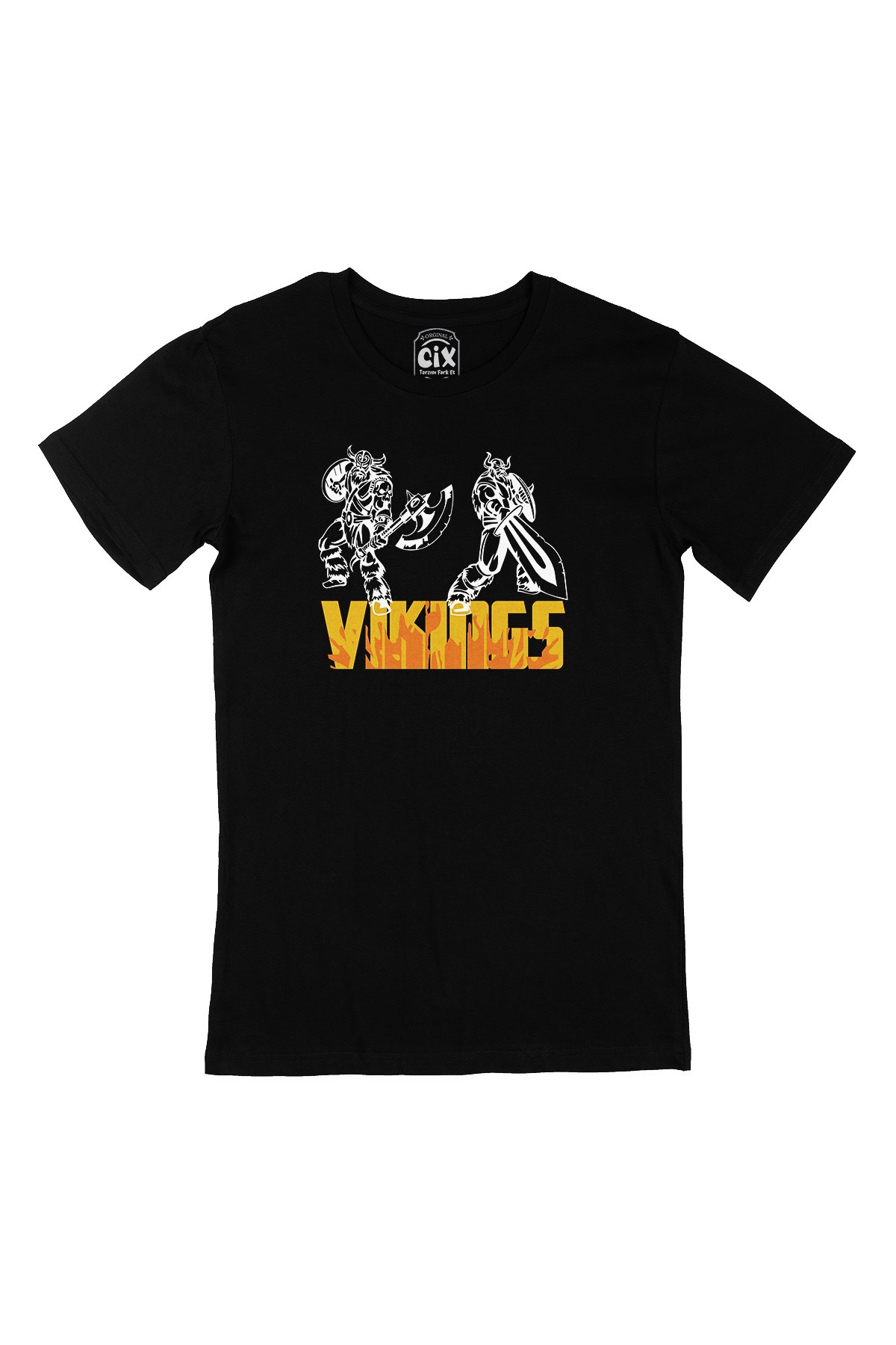Güçlü Vikingler Siyah Tişört