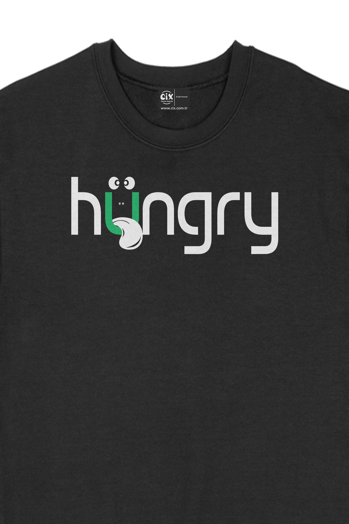 Hungry Siyah Sweatshirt