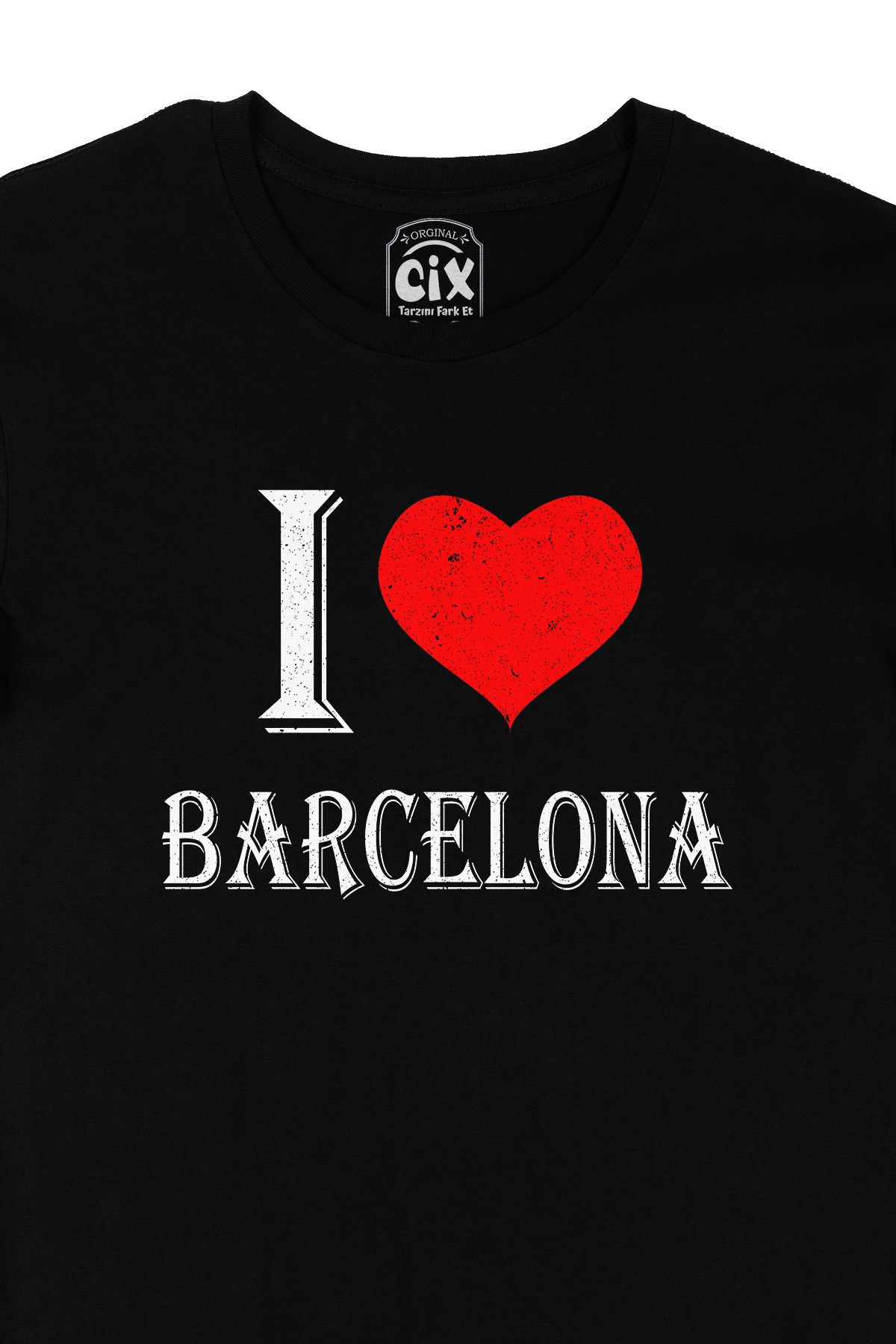 I Love Barcelona Siyah Tişört