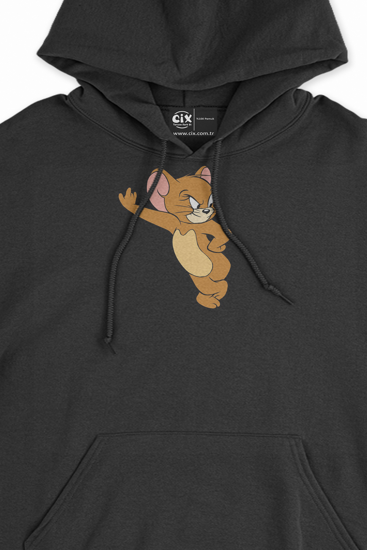 Jerry Siyah Sweatshirt Hoodie