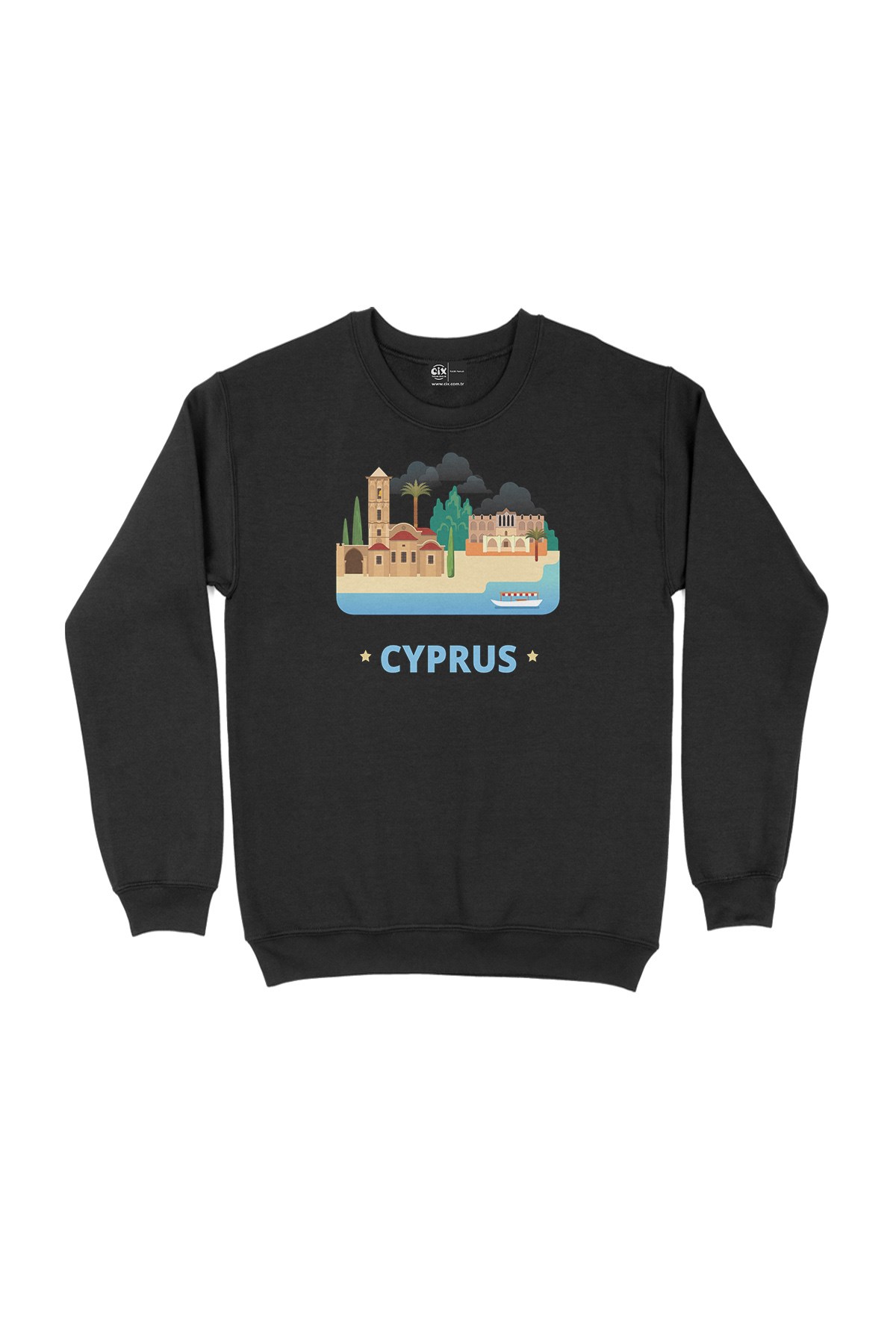Kıbrıs Siyah Sweatshirt