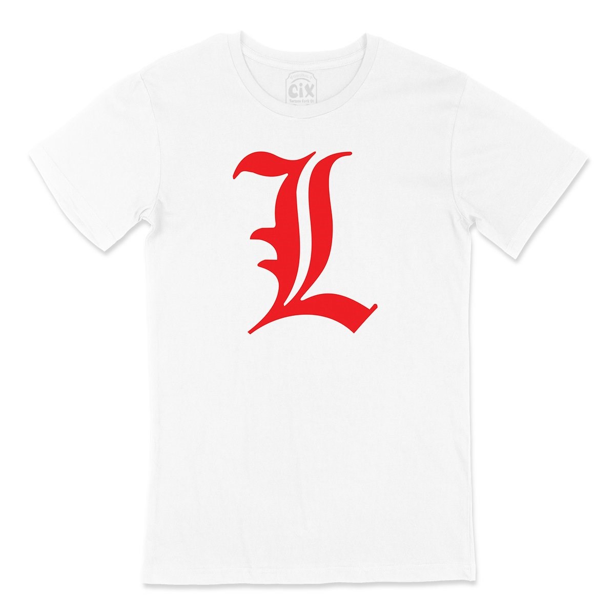 Kırmızı Death Note L Logolu Tişört