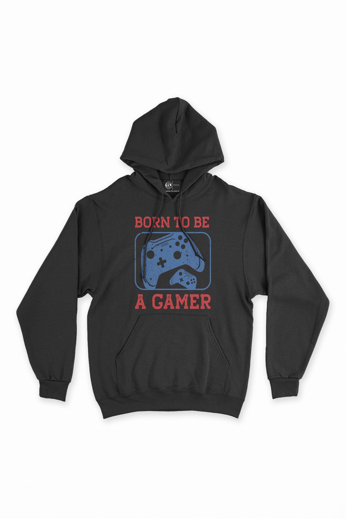Kırmızı To Be A Gamer Siyah Kapşonlu Sweatshirt Hoodie