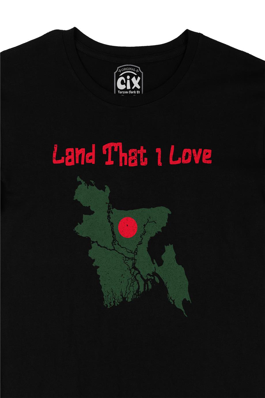 Land That I Love Bangladeş Siyah Tişört