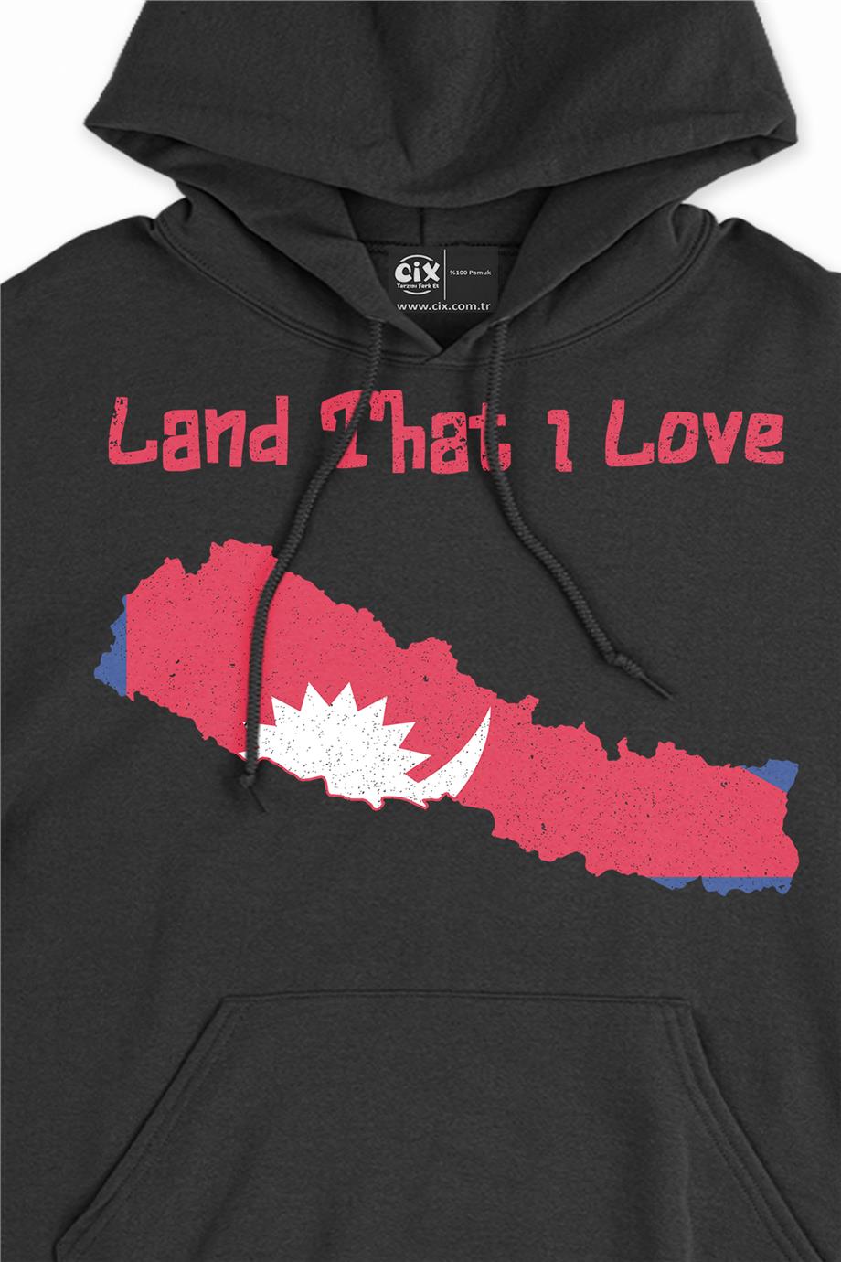 Land That I Love Nepal Kapşonlu Sweatshirt Hoodie