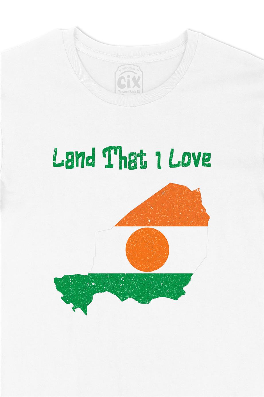 Land That I Love Nijer Beyaz Tişört
