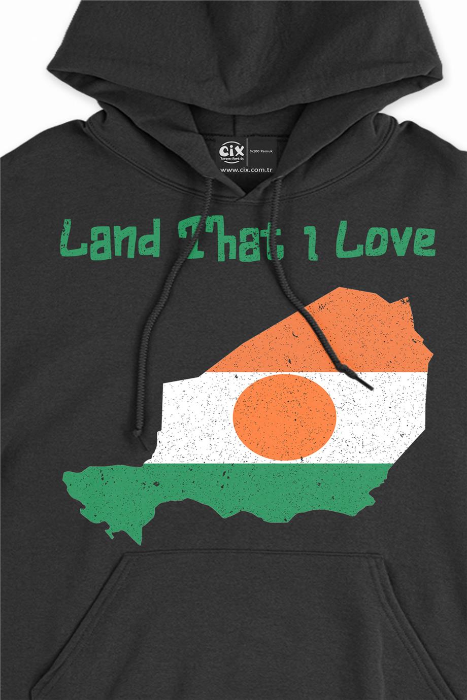 Land That I Love Nijer Kapşonlu Sweatshirt Hoodie