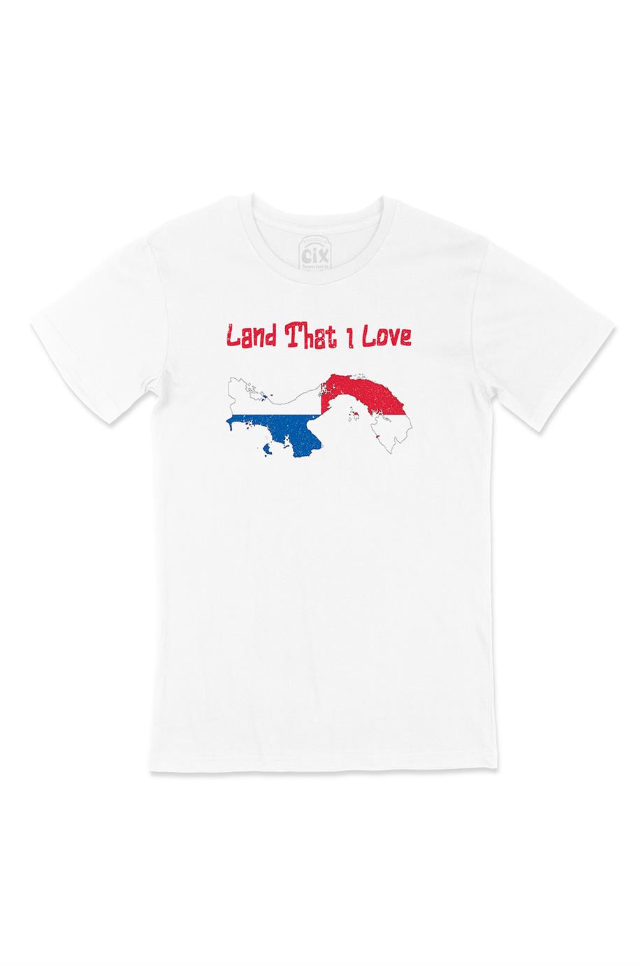 Land That I Love Panama Beyaz Tişört