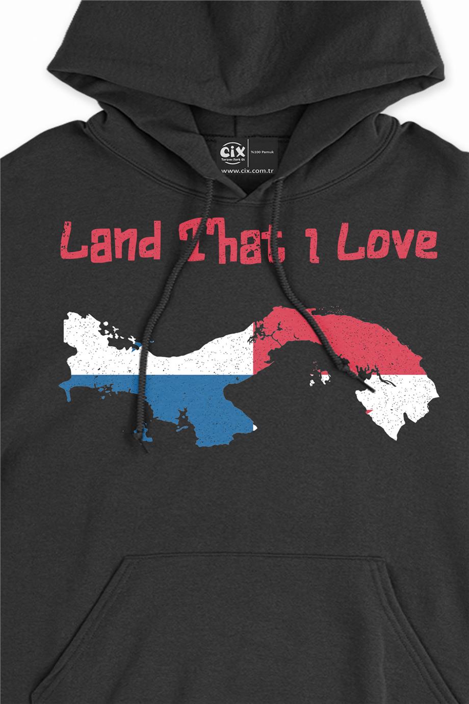 Land That I Love Panama Kapşonlu Sweatshirt Hoodie