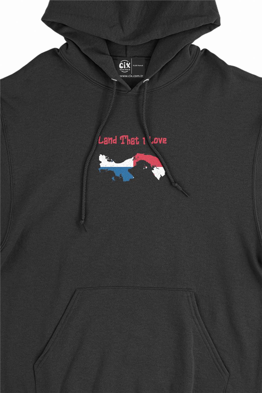 Land That I Love Panama Minimal Kapşonlu Sweatshirt Hoodie