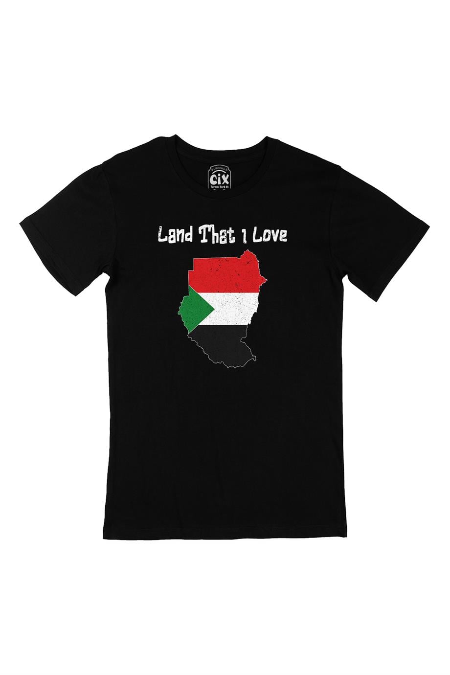 Land That I Love Sudan Siyah Tişört