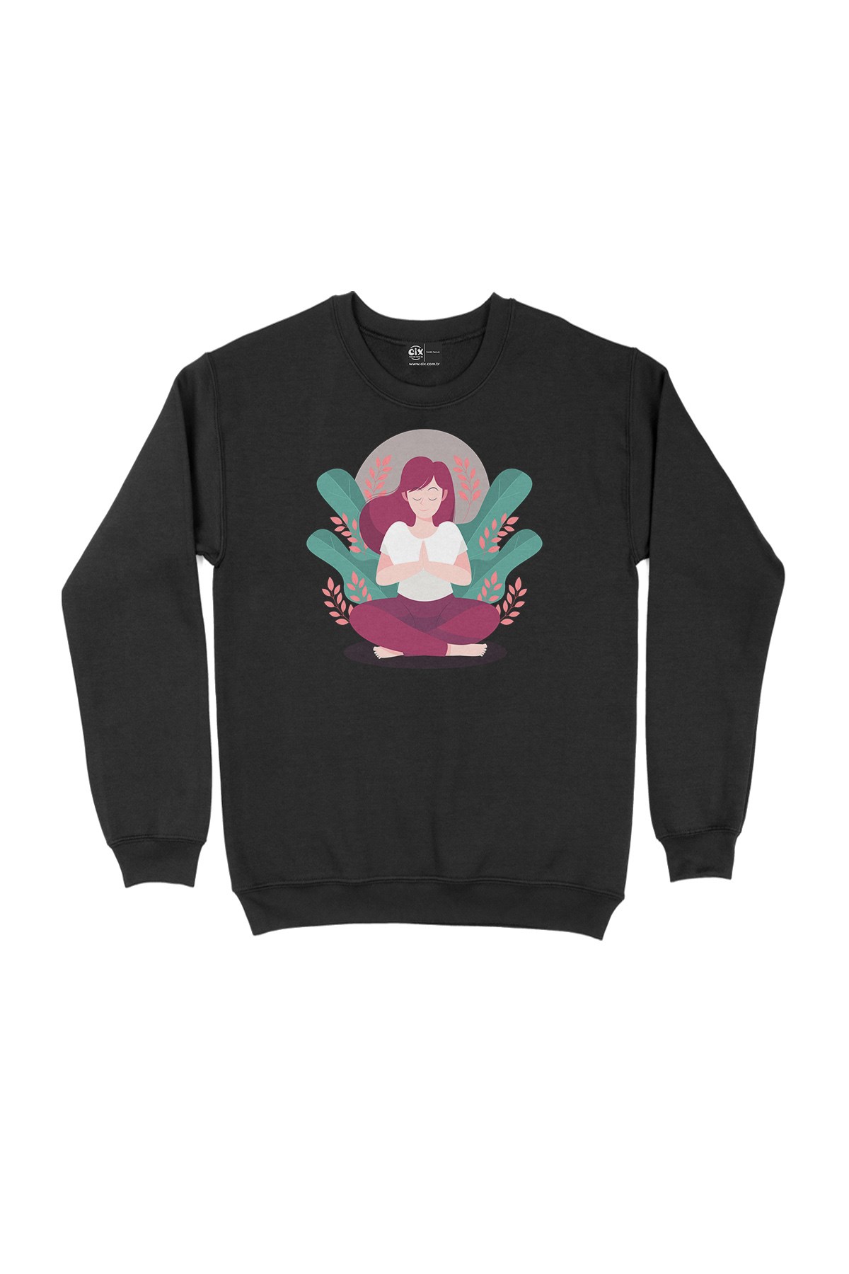 Mindfulness Terapi Siyah Sweatshirt