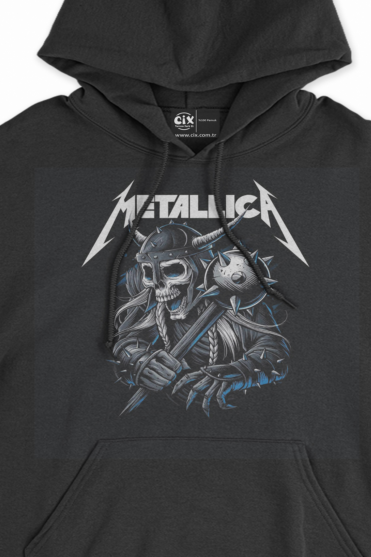 Metallica Skull Siyah Sweatshirt Hoodie