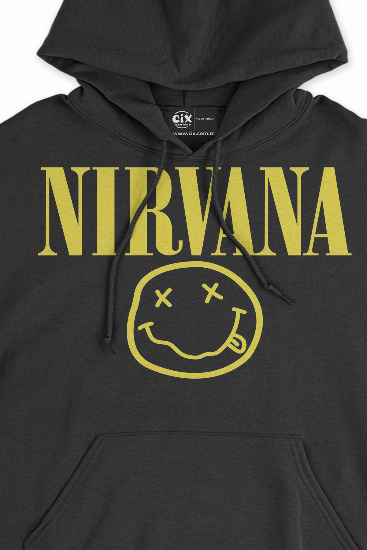 Nirvana Siyah Sweatshirt Hoodie