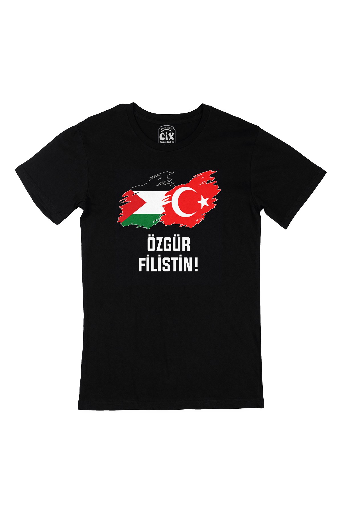 Özgür Filistin Siyah Tişört